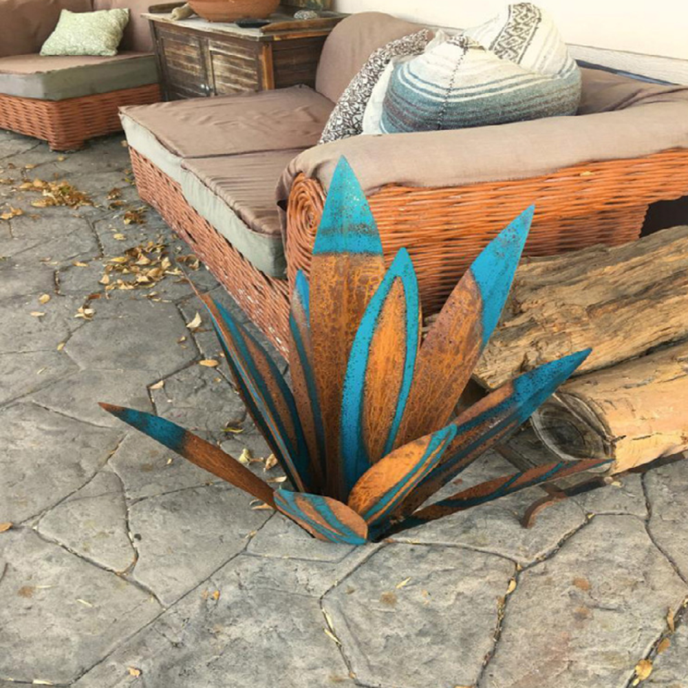 BowLift | Handmade Agave Decorative Plant, Natural Polystone Design