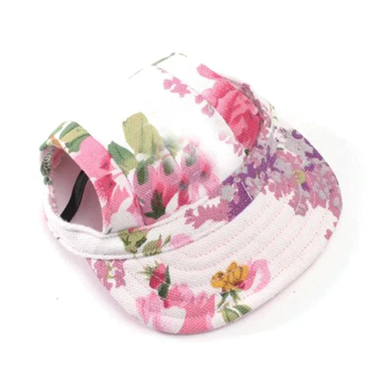 Stylish Round Brim Dog Hat - SunnyPaws Bowlift