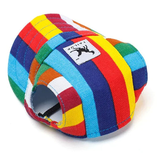 Stylish Round Brim Dog Hat - SunnyPaws Bowlift