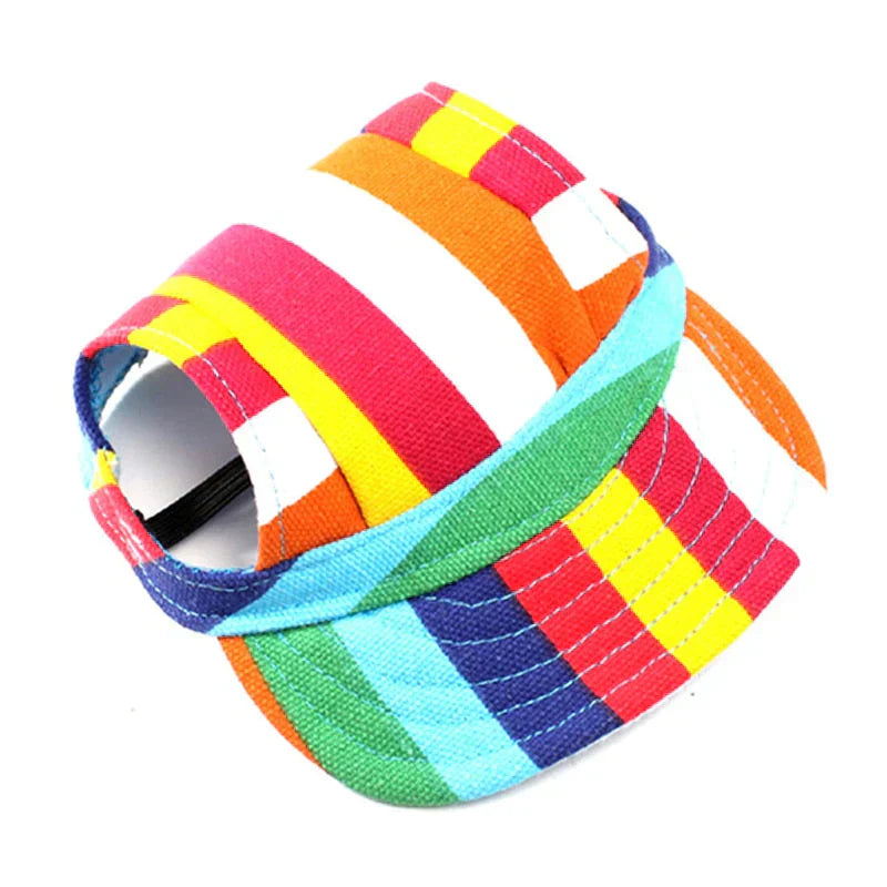 Stylish Round Brim Dog Hat - SunnyPaws Bowlift