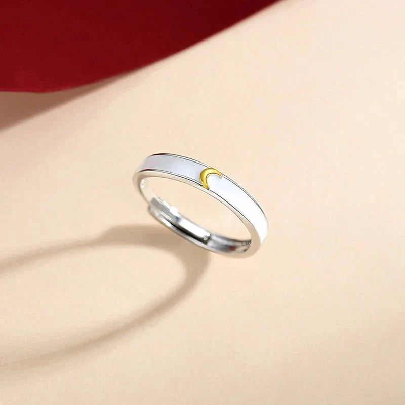 BowLift | Sun & Moon Matching Couples Rings