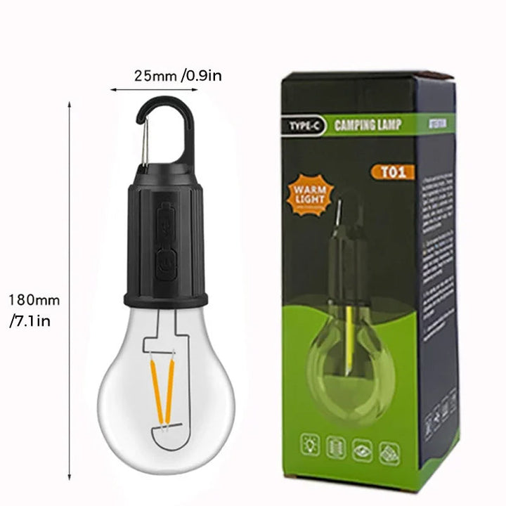 BowLift | Outdoor Camping Hanging Type-C Charging Retro Bulb Light