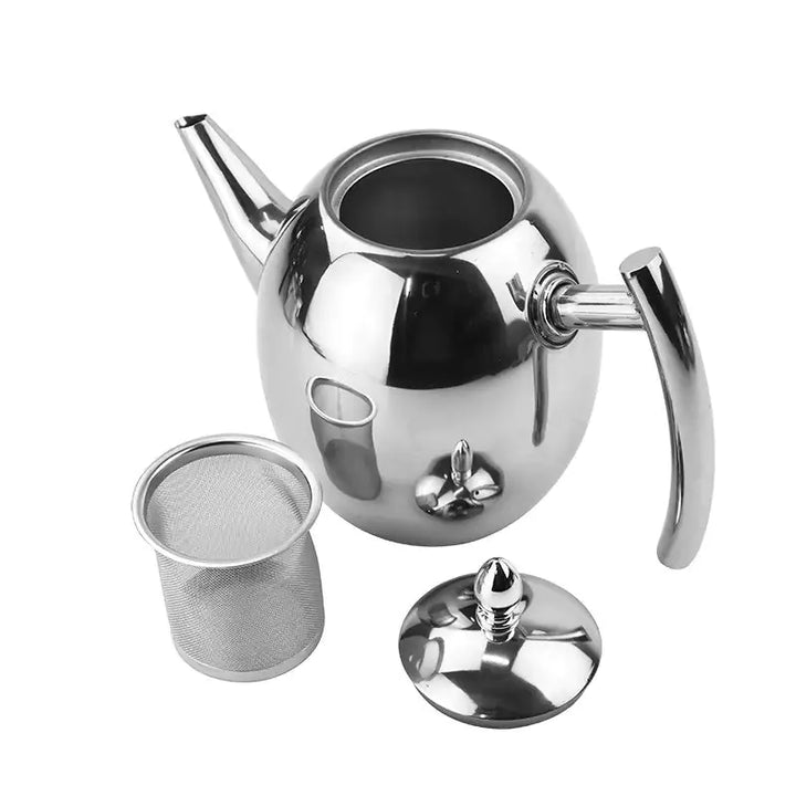 BowLift | TeaElegance Stainless Steel Teapot with Infuser