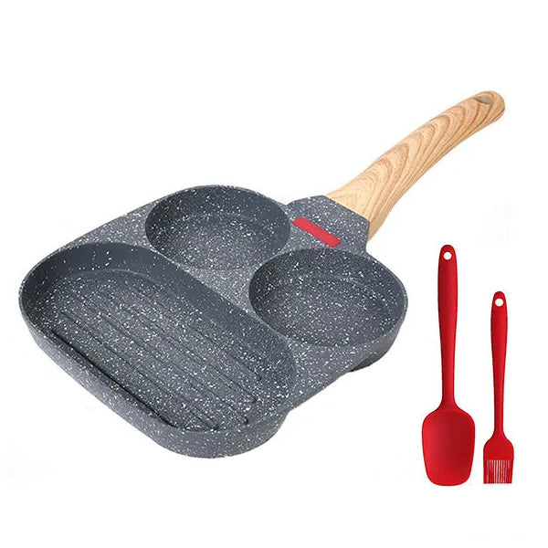 Thickened Omelet Egg Frying Pan with Lid Nonstick 4 Cups Pancake Pan | Bowlift