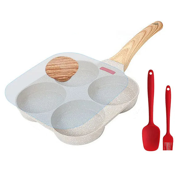 Thickened Omelet Egg Frying Pan with Lid Nonstick 4 Cups Pancake Pan | Bowlift