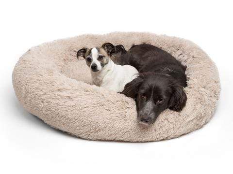 BowLift | Cozy Dog Bed - Large Size, Machine Washable, Calming Design Imitation of Mother's Fur for Ultimate Comfort and Relaxation