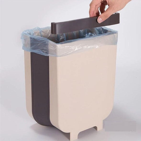 Collapsible Cabinet Door Hanging Trash Bin Bowlift