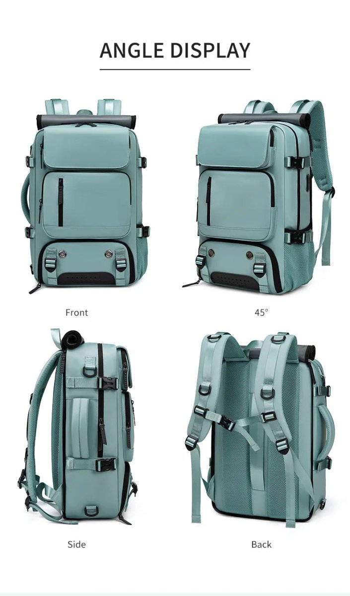 BowLift | TRAVELMAX Pack – Waterproof Travel Backpack with USB Port, Shoe Compartment & Anti-Theft Pocket