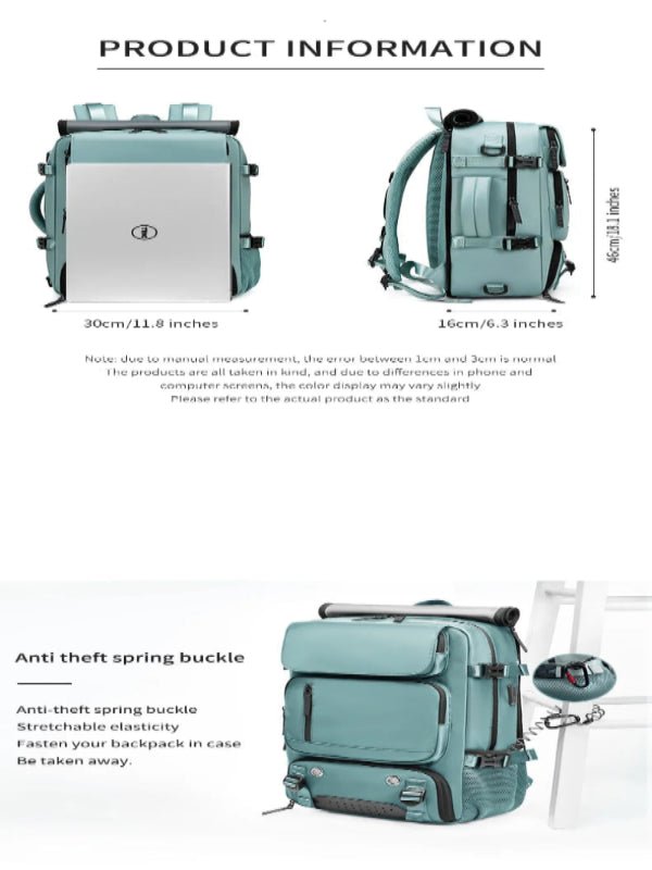 BowLift | TRAVELMAX Pack – Waterproof Travel Backpack with USB Port, Shoe Compartment & Anti-Theft Pocket