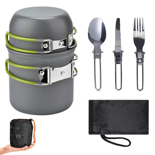BowLift | TrekChef Camping Cookware Set with Utensils