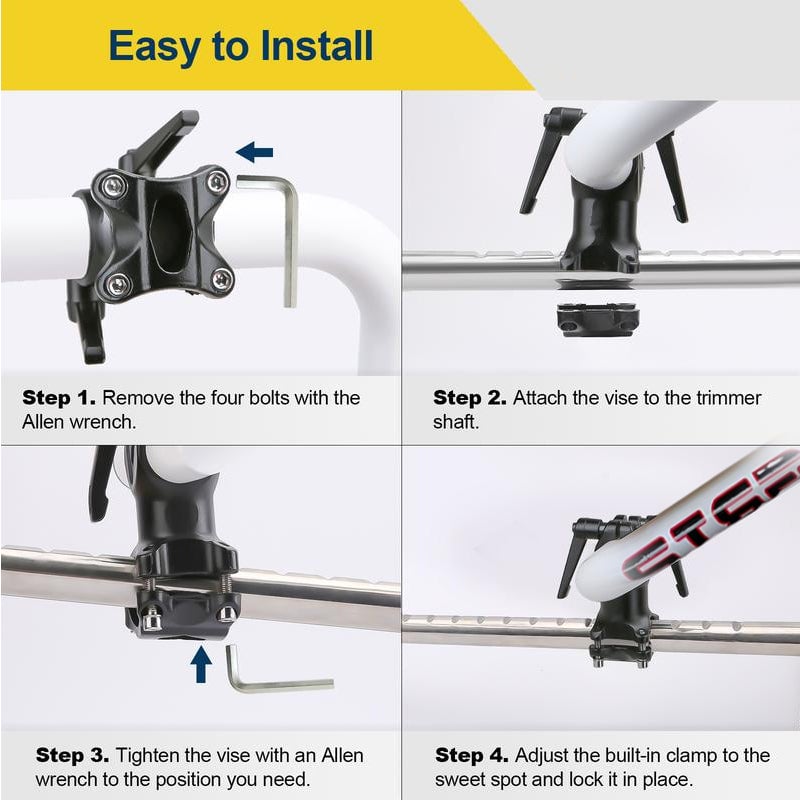 BowLift | TRIMFORT – Ergonomic String Trimmer Handle Extension for Enhanced Comfort