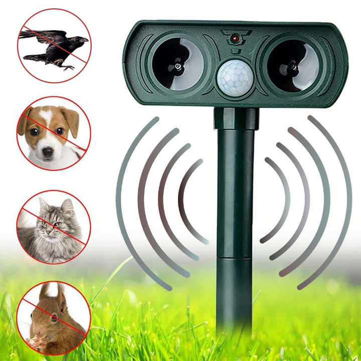 BowLift | AviGuard Luxe Solar Ultrasound Deterrent | Effective deterrence of birds and animals for serene outdoor spaces