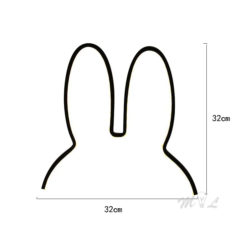BowLift | USB Rechargeable Bunny Night Light with Ambient Lighting - BunnyLight