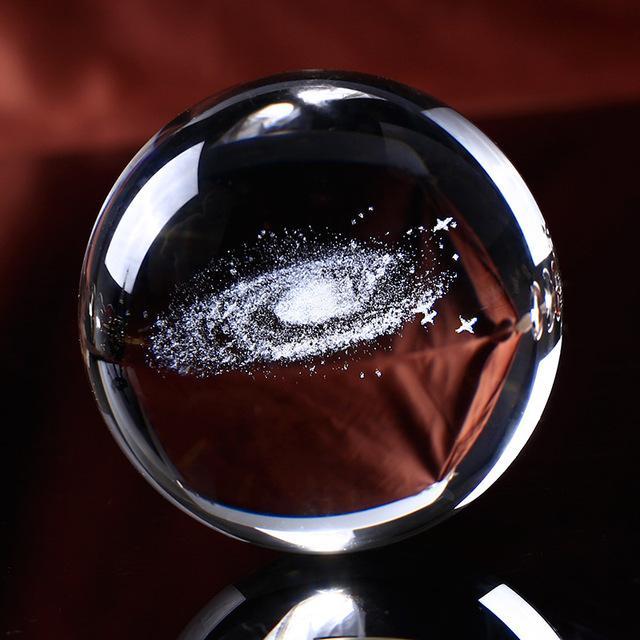 BowLift | Laser Engraved Galaxy Crystal Ball