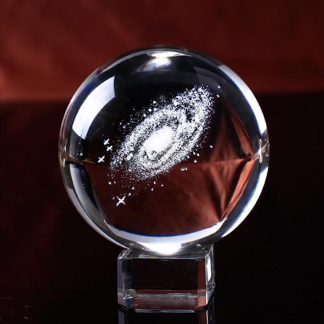 BowLift | Laser Engraved Galaxy Crystal Ball