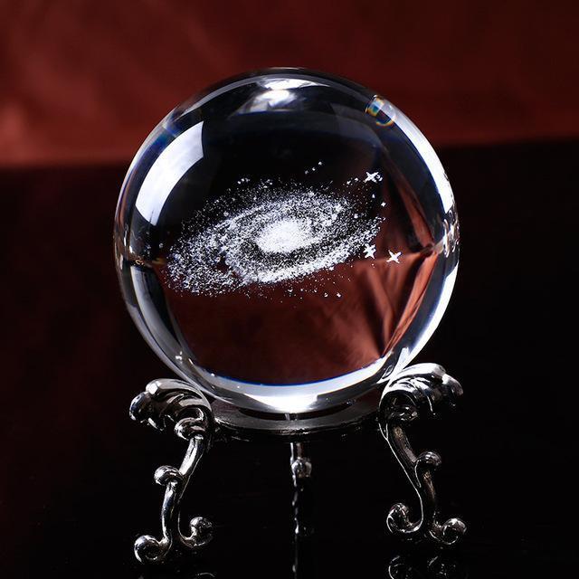 BowLift | Laser Engraved Galaxy Crystal Ball