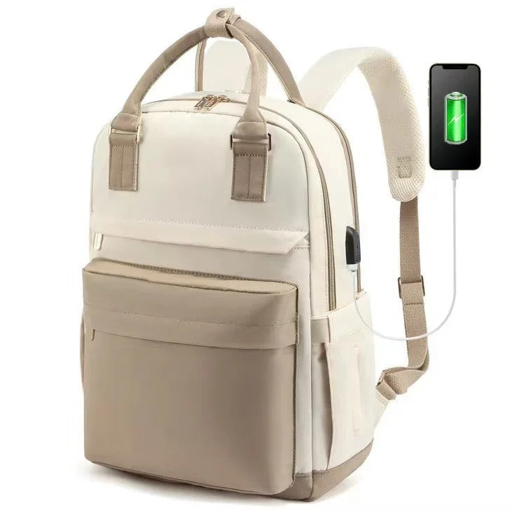 BowLift | Women’s Waterproof Laptop Backpack with USB Charging – Stylish 17-Inch Work, School & Travel Bag
