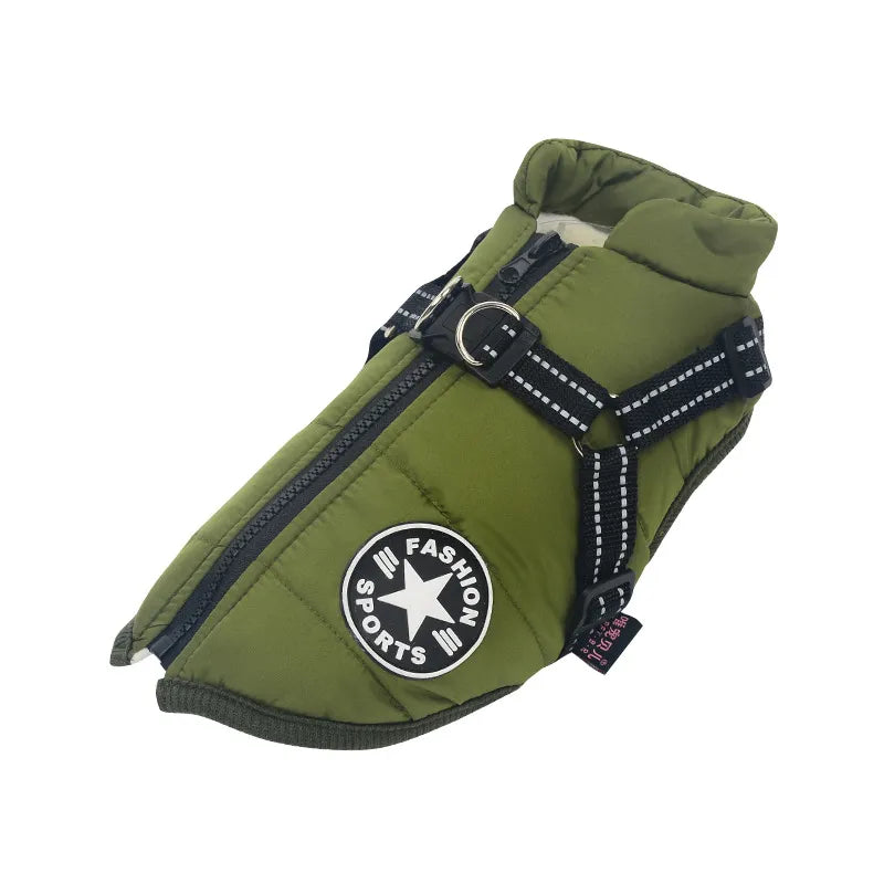 BowLift | Waterproof Dog Jacket with Built-in Harness – Warm, Weather-resistant Dog Jacket for All Breeds