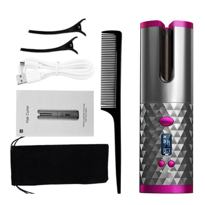 BowLift | Wireless Tourmaline Ceramic Cone Automatic Hair Curler