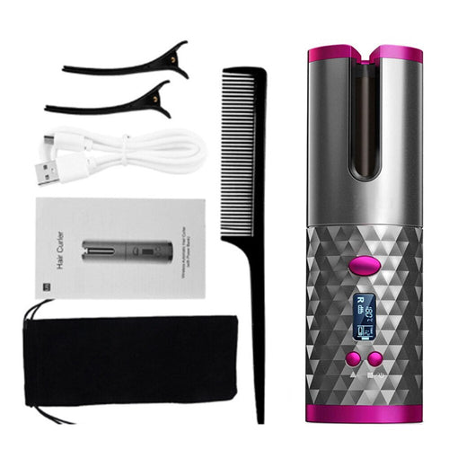BowLift | Wireless Tourmaline Ceramic Cone Automatic Hair Curler