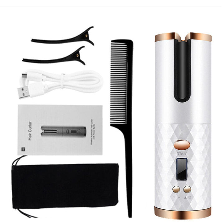 BowLift | Wireless Tourmaline Ceramic Cone Automatic Hair Curler