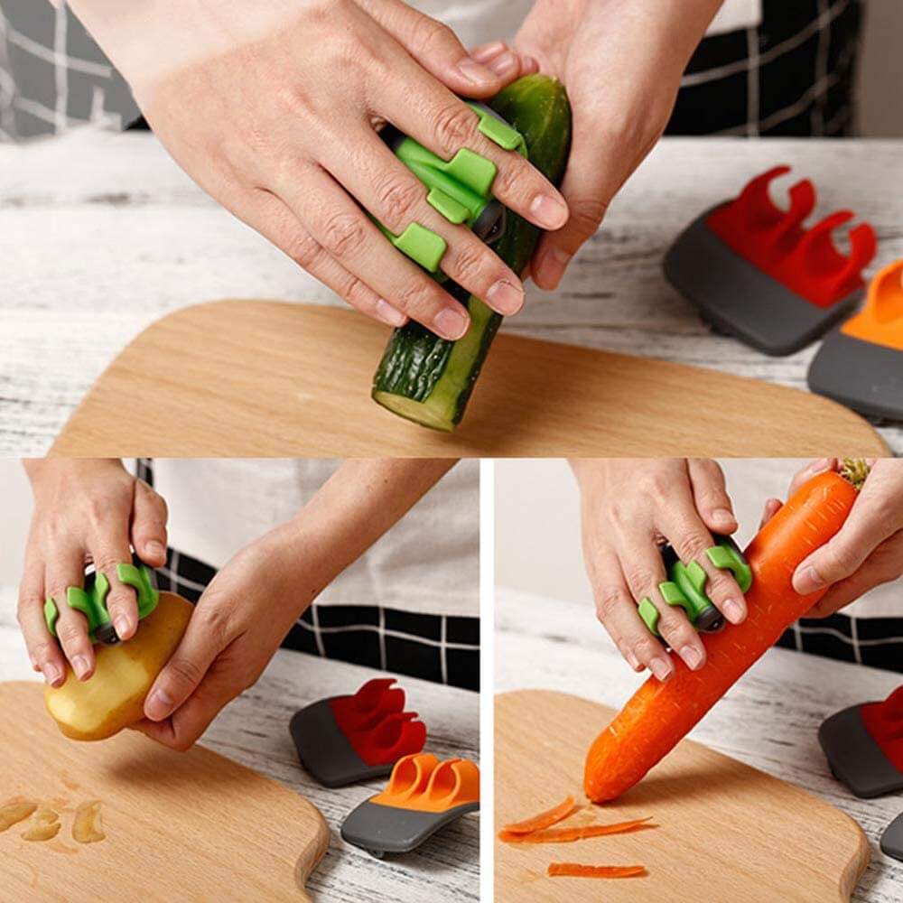 FingerGuard - Veilig Groenteschiller voor de Keuken Bowlift