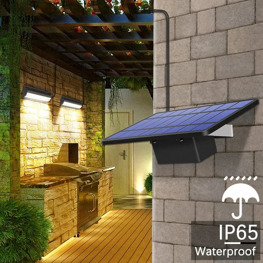 BowLift | Solar Pendant Outdoor Light | Dual or Single Head, IP65 Waterproof & Solar-Powered for Patios, Barns, and Indoor Use