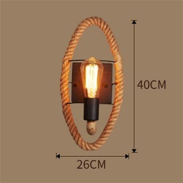 BowLift | Vintage Rope Wall Lamp - RusticRope
