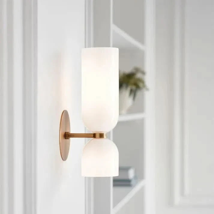 BowLift | Modern Double Glass Wall Light Fixture
