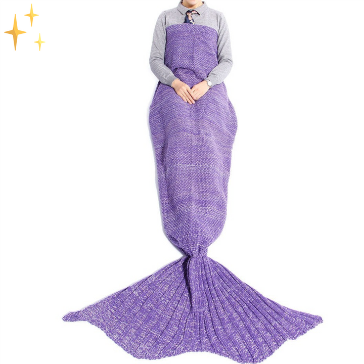 BowLift | Warm Knitted Mermaid Tail Blanket - MermaidDreams