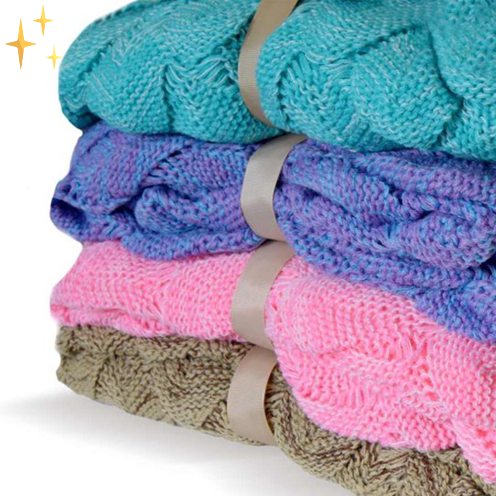 BowLift | Warm Knitted Mermaid Tail Blanket - MermaidDreams