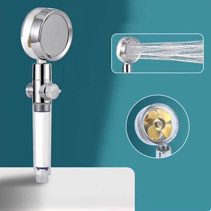 BowLift | Water-Saving Shower Head with 360° Rotation - AquaTurbo