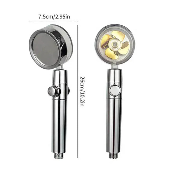 BowLift | Water-Saving Shower Head with 360° Rotation - AquaTurbo