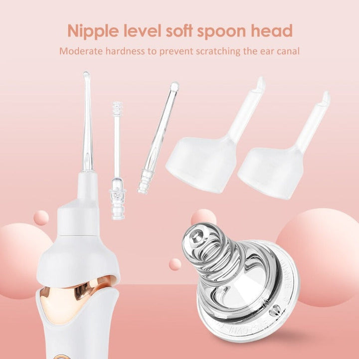 BowLift | Painless Ear Cleaner with LED Light – Safe Earwax Removal for Adults and Children, Rechargeable with Soft Suction Technology
