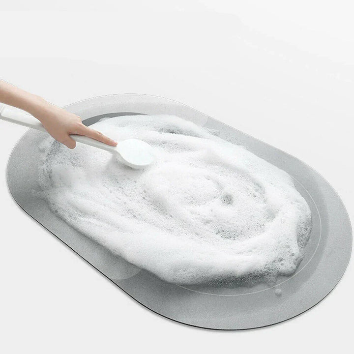 Water-Absorbent Floor Mat with Non-Slip Rubber Backing