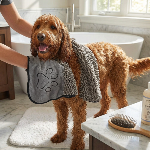 Ultra-Absorbent and Drying Microfibre Pet Towel Bowlift