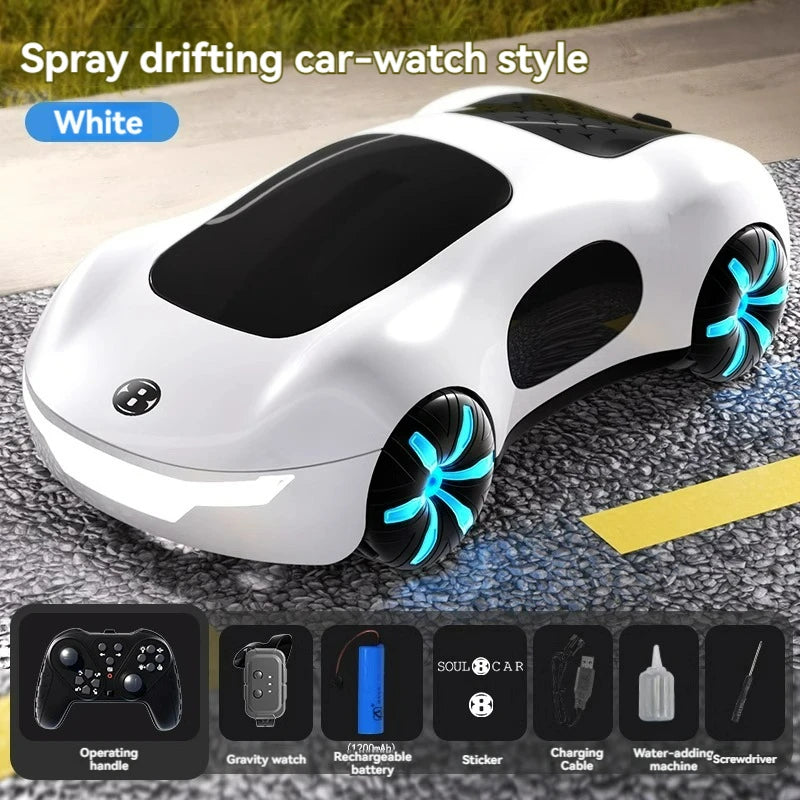 BowLift | Rechargeable Gesture Control RC Spray Effect Stunt Car