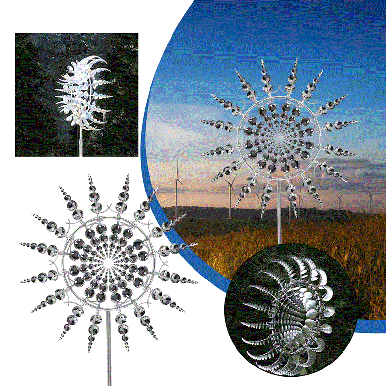 BowLift Metal Wind Spinner for Garden