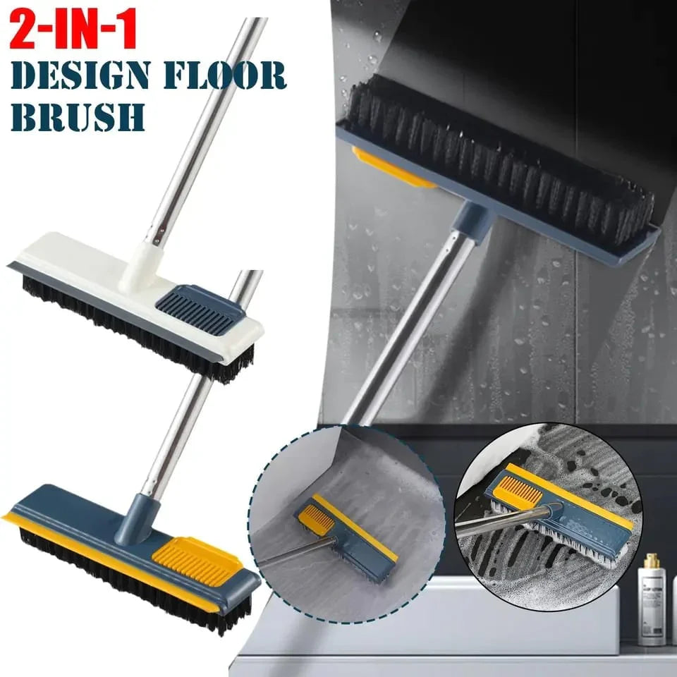 2 In 1 Floor Scrub Brush With Long Handle Bowlift