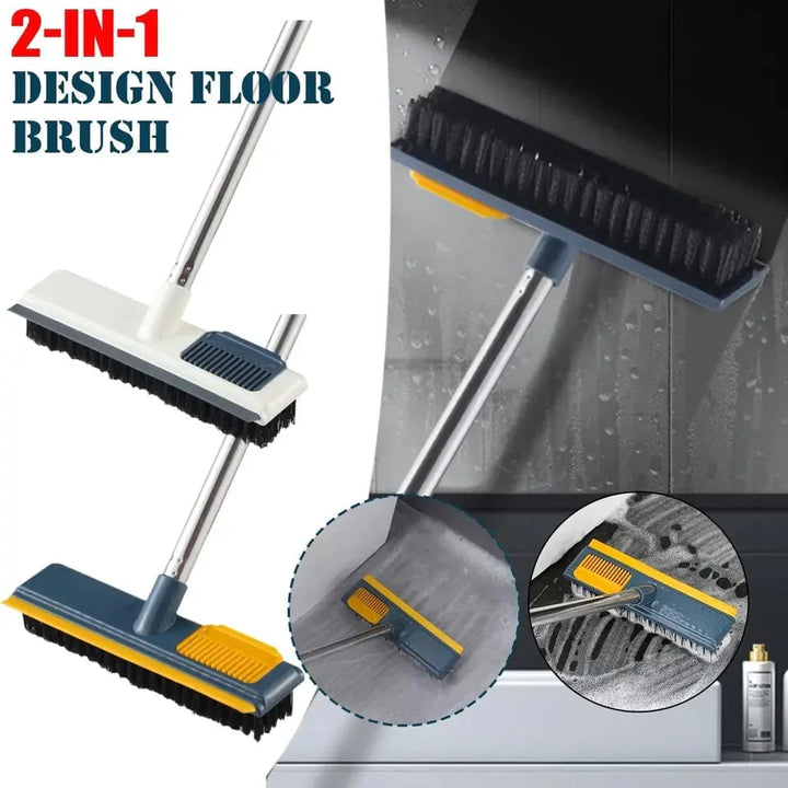 2 In 1 Floor Scrub Brush With Long Handle Bowlift