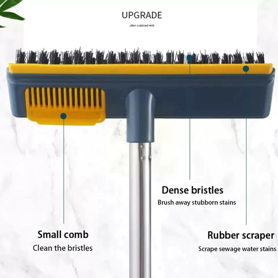 2 In 1 Floor Scrub Brush With Long Handle Bowlift