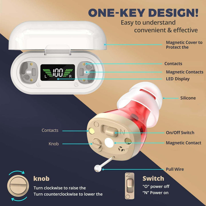Wireless rechargeable hearing aids Bowlift