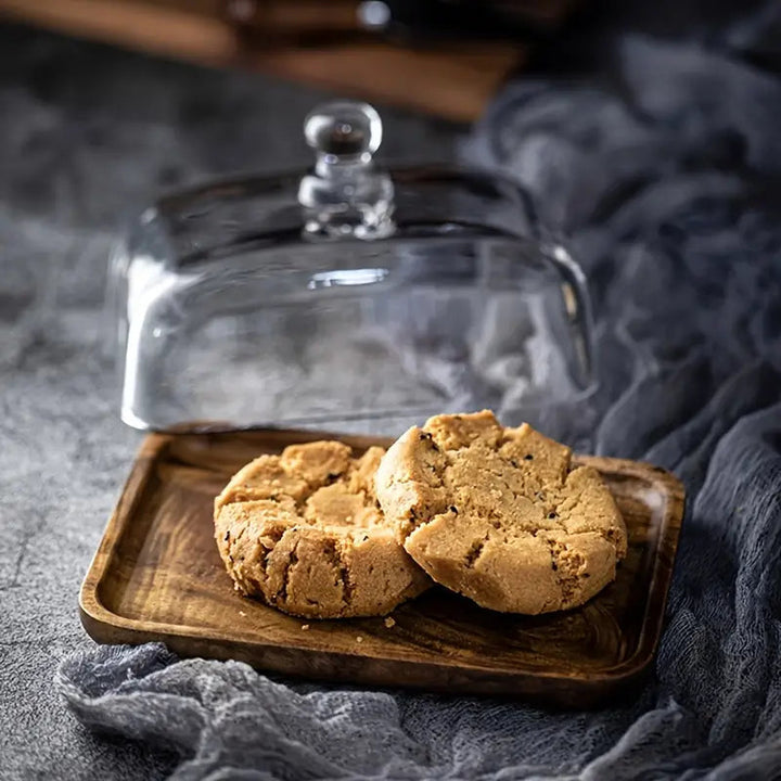 BowLift | Wooden and Glass Butter Dish - ButterElegance