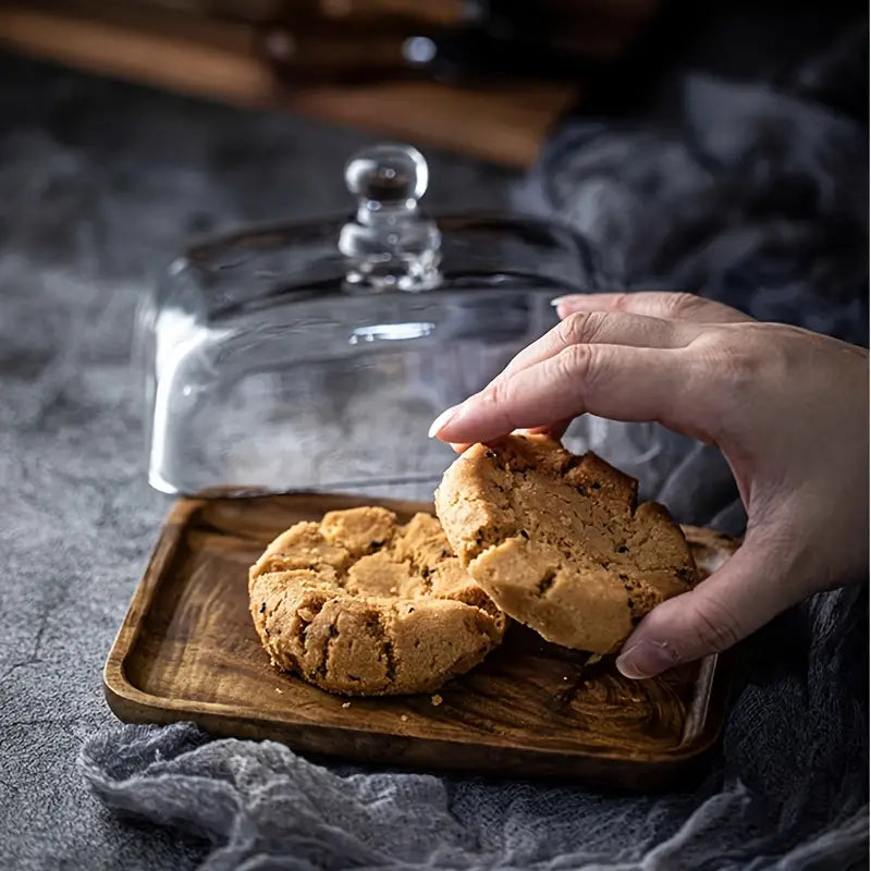 BowLift | Wooden and Glass Butter Dish - ButterElegance