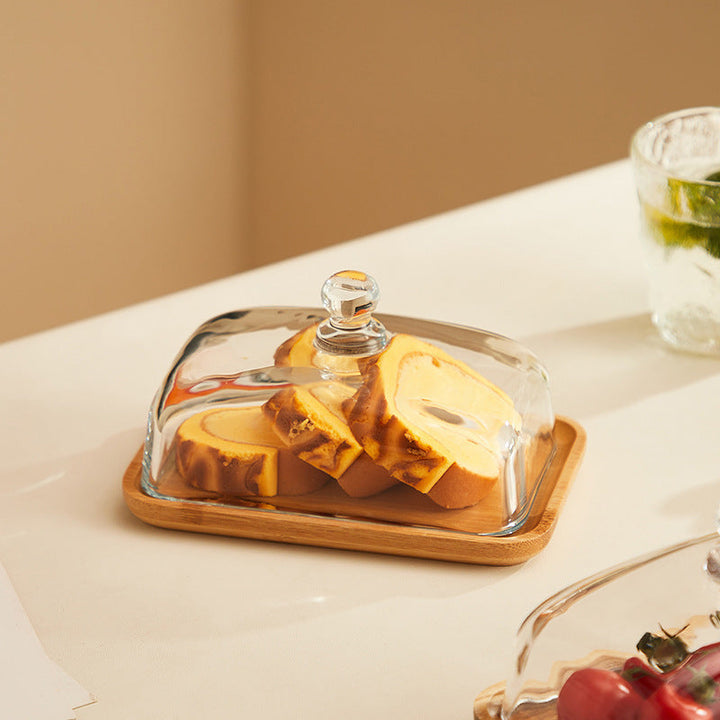 BowLift | Wooden and Glass Butter Dish - ButterElegance