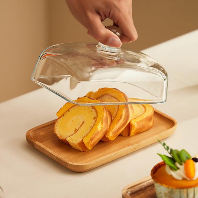 BowLift | Wooden and Glass Butter Dish - ButterElegance