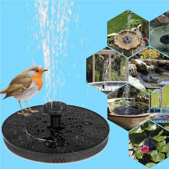 Flowbee – Elegant Solar Fountain for Garden Birds Bowlift
