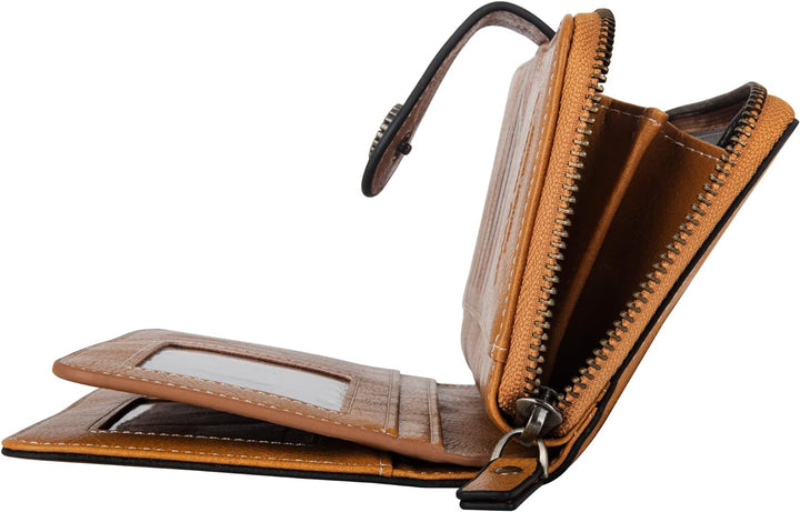 Stylish Leather Wallet with Wristband Bowlift