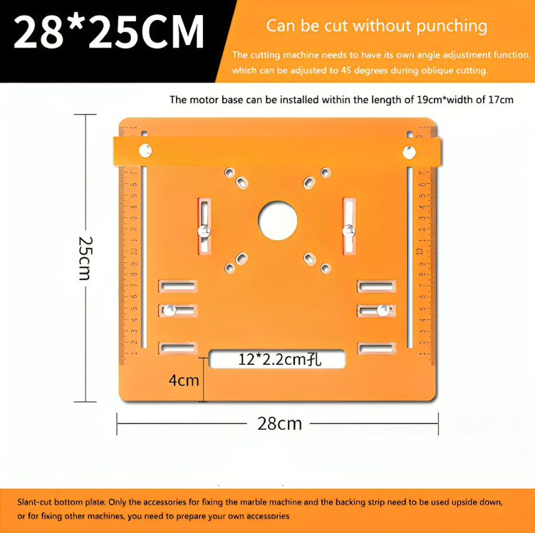 BowLift | LuxuraCut Precision Cutting Machine | Adjustable Base Plate for precise and effortless cuts