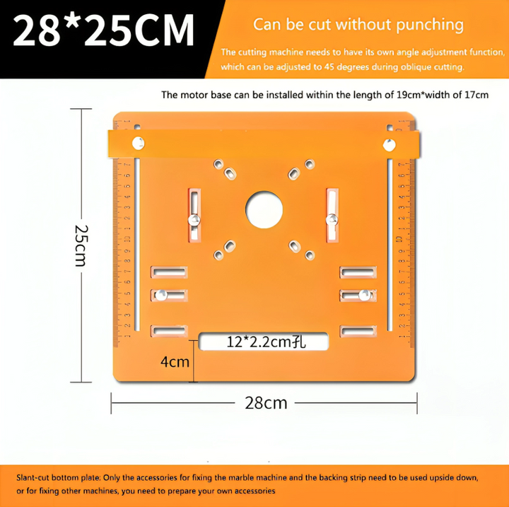 BowLift | LuxuraCut Precision Cutting Machine | Adjustable Base Plate for precise and effortless cuts